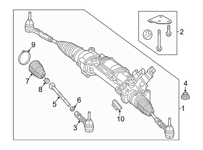 Mercedes Tie Rod End - Front Outer 2313301100